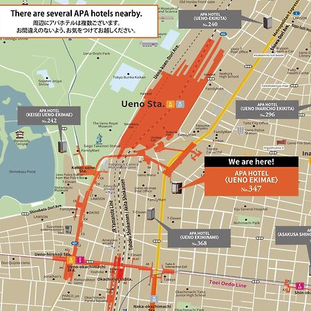 Apa Hotel Ueno Ekimae Tokyo Eksteriør billede